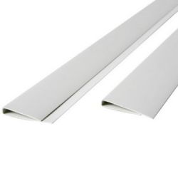 Profil clôture en canisse PVC blanc 200cm