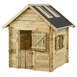 Spielhaus Garten holz Lodewijk mit Dachfenster 120x120x160cm