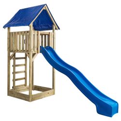 Wooden play equipment play tower Suzy with slide 
