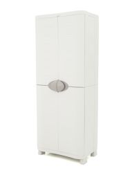 Kunststoffschrank grau 184cm mit 4 Einlagen