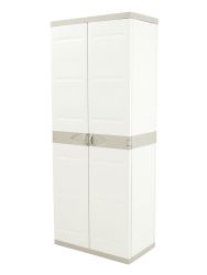 Plastic storage cupboard broom cupboard gray 70x176cm 