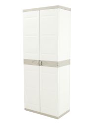 Armoire de rangement en plastique armoire à balais gris 70x176cm 