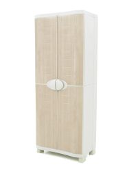 Plastic storage cupboard broom cupboard beech 70x184cm 