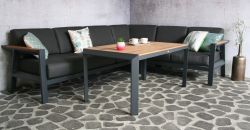 Steigerhouten lounge bank