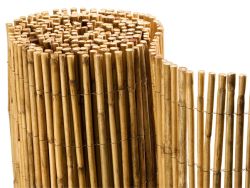 Bamboematten tuinscherm bamboe ruw 2x5m