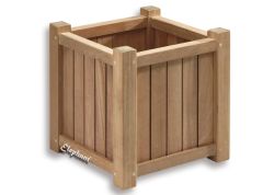 Square wooden planters hardwood Bangkirai 35x35x35cm