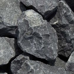 Siergrind breukstenen zwarte Basalt 1000kg.