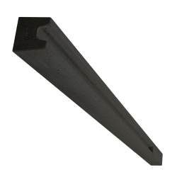 Poste hormigon para vallas de madera gris 11x11x275cm