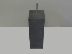 Base de hormigón modelo alto con canto facetado 195x195mm