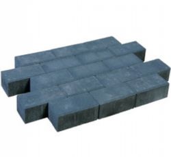 Pflastersteine beton schwarz 21x10,5x8cm (m2)