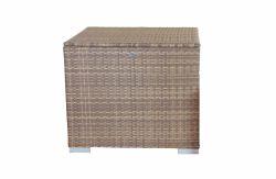 Storage box II  95x95x80cm - cappuccino - flat poly rattan