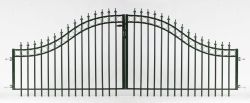 Gate railing de Luxe 80/130x338cm