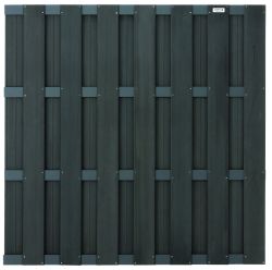 Fence panel WPC anthracite 180x180cm