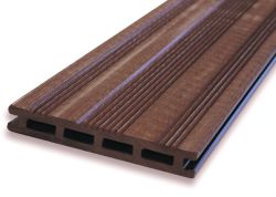 WPC Decking board composite brown 225cm (21x145mm)