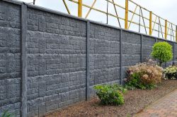 Concrete fence Brickstone 200x193cm double sided