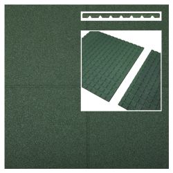 Losetas de caucho verde 1000x1000x45mm (m2)