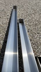 Aluminum profile U-profile for concrete fence