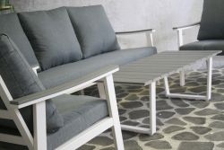 Steigerhouten lounge bank