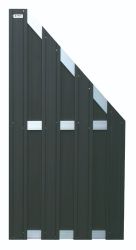 Cloture composite noir 90x180/93cm