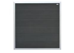 Tuinscherm antraciet schutting composiet 180x180cm
