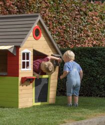 Wooden playhouse Fantasia 140x106x145cm
