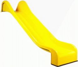 Tobogan amarillo poliester para parques infantiles 325cm