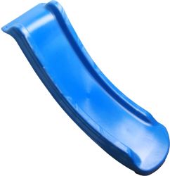 Glijbaan tuin blauw 120cm voor houten speeltoestellen