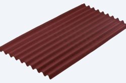 Corrugated roof sheets bitumen red 200x95cm