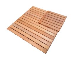 Terrassenfliesen Holzfliesen Bangkirai 100x100cm