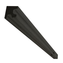 Poste hormigón para vallas de madera gris 12x12x290cm