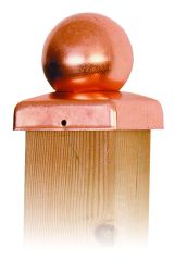 Post caps copper ball 91x91mm