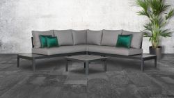 Steigerhouten lounge bank