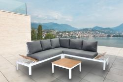 Steigerhouten lounge bank