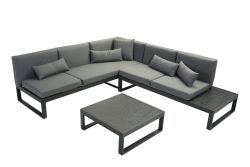 Steigerhouten lounge bank