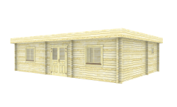 Chalet soins informels en bois 10,3x7,3m (70mm)