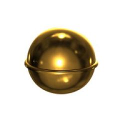 Garden shed cap brass ball