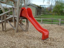 GFK Rutschen rot für Spielgeräte Spielplatz 365cm