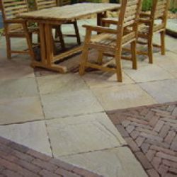 Garden paving slabs Sandstone yellow 80x80x3cm (m2)