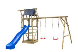 Wooden playground set swingset Nelis