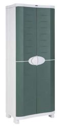 Armario de plástico armario para escobas armario para balcón verde 70x184cm 