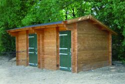 Horseboxes duo wood 7,5x3,8m