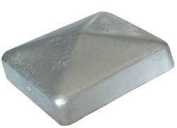 Post caps hot dip galvanized 121x121mm