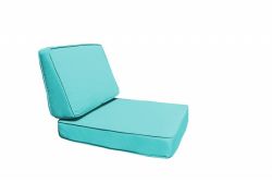 Cushion for poly rattan loungeset Paris blue