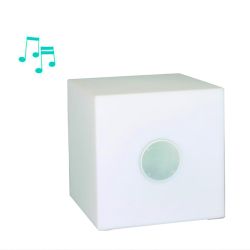 Lichtkubus kubus lamp Cube met speaker 20x20x20cm