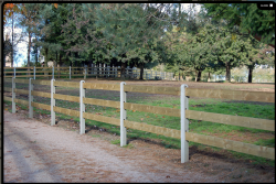 Concrete post post and rail 190cm