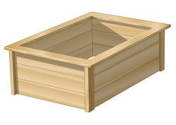 Marco madera para estanque prefabricado 147,5x103,5x47,5cm