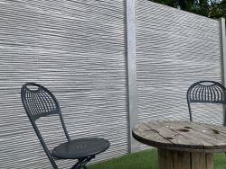 Betonzaun Bamboostone grau doppelseitig 200x200cm