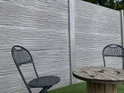 Betonzaun Bamboostone grau doppelseitig 200x200cm