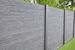 Betonzaun Linestone grau doppelseitig 200x200cm