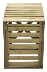 Cache poubelle en bois 78x122x92cm